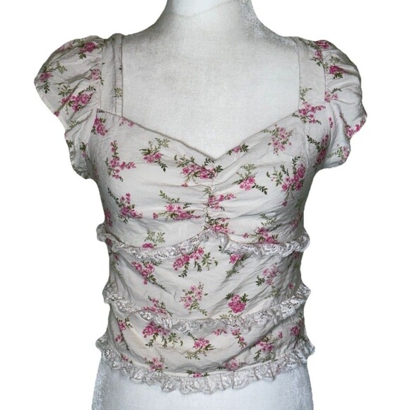 Kirious Women’s Y2K Fairycore Coquette Romantic Cottagecore Camisole Top Sz Med - Picture 1 of 8